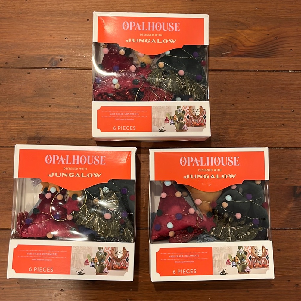 Opalhouse Jungalow Decorative Tree Vase Fillers Ornaments NWT 3 boxes, 8 in each